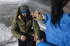 Fjällräven M's Expedition Pack Down Hoodie - Recycled Nylon & Traceable Down Basalt Jacket