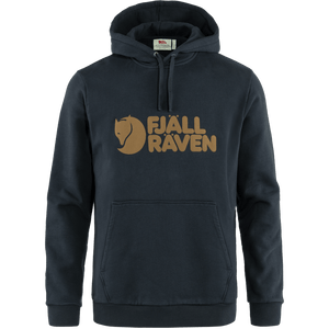 Fjällräven M's Fjällräven Logo Hoodie - 100% Organic Cotton Dark Navy