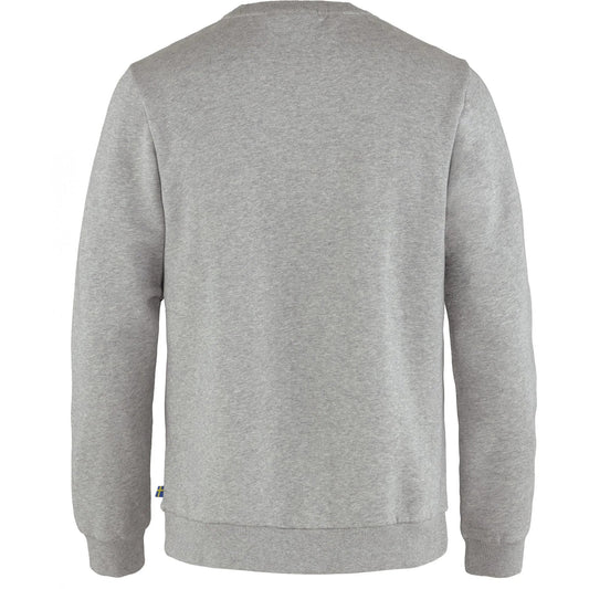 Fjällräven M's Fjällräven Logo Sweatshirt - 100% Organic cotton Grey Melange Shirt