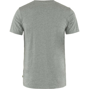 Fjällräven M's Fjällräven Logo T-shirt - Organic cotton & recycled polyester Grey Melange