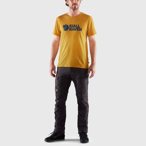 Fjällräven M's Fjällräven Logo T-shirt - Organic cotton & recycled polyester Grey Melange