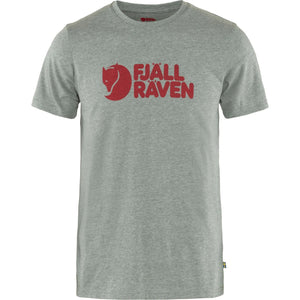 Fjällräven M's Fjällräven Logo T-shirt - Organic cotton & recycled polyester Grey Melange