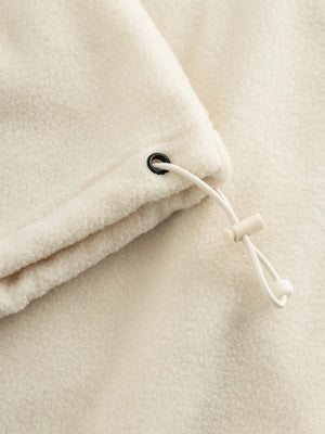 KnowledgeCotton Apparel M's Fleece Anorak - 100% Recycled PET Buttercream