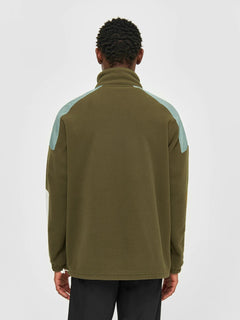 KnowledgeCotton Apparel - M's Fleece Anorak - 100% Recycled PET - Weekendbee - sustainable sportswear