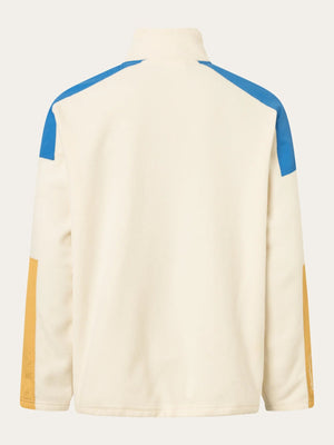 KnowledgeCotton Apparel M's Fleece Anorak - 100% Recycled PET Buttercream