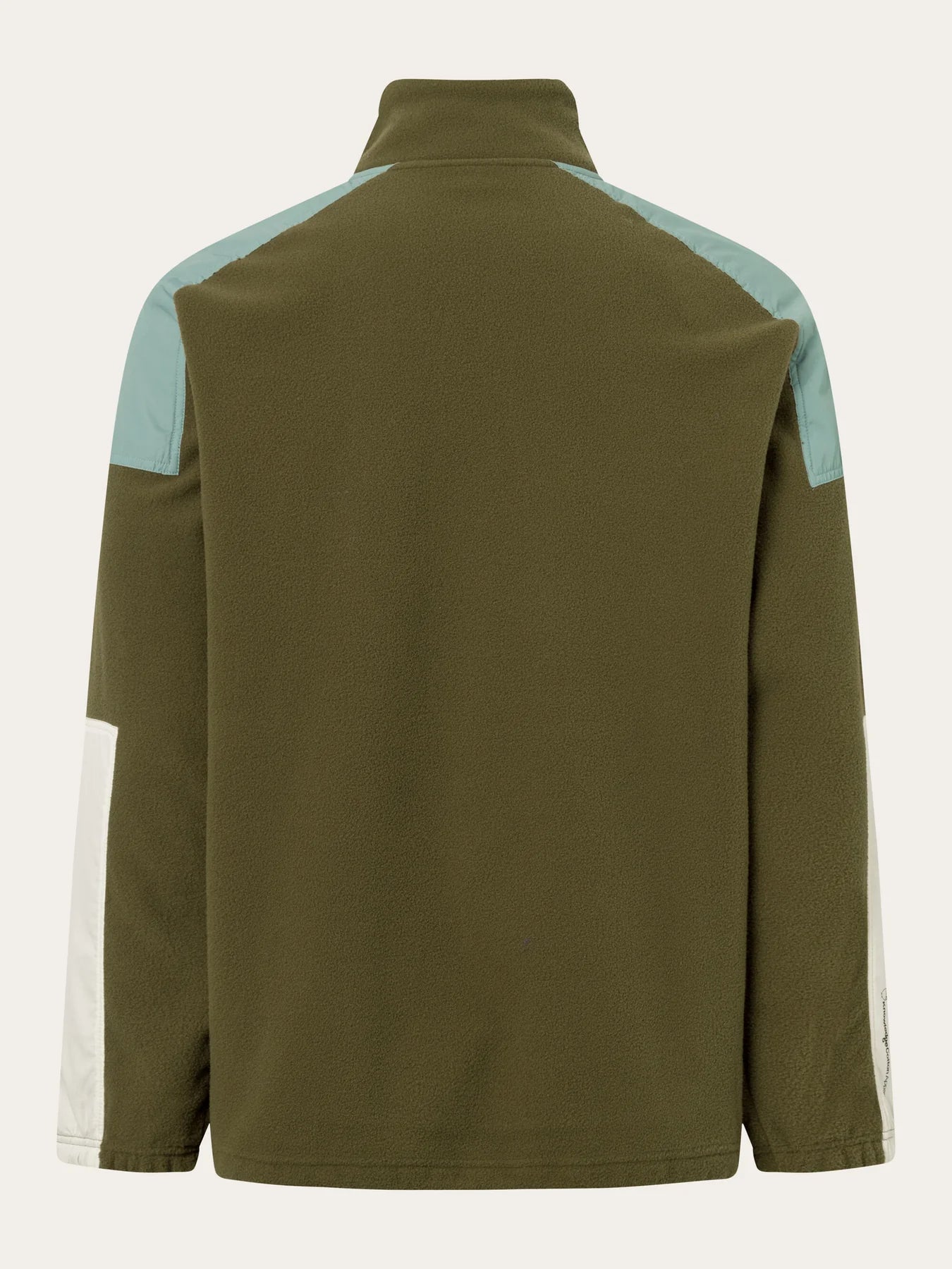 KnowledgeCotton Apparel - M's Fleece Anorak - 100% Recycled PET - Weekendbee - sustainable sportswear