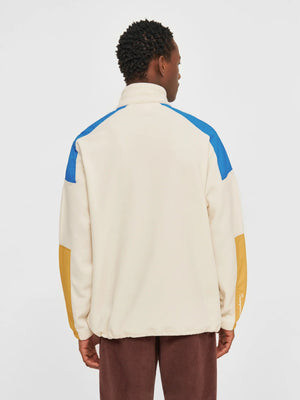 KnowledgeCotton Apparel M's Fleece Anorak - 100% Recycled PET Buttercream