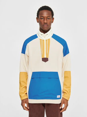 KnowledgeCotton Apparel M's Fleece Anorak - 100% Recycled PET Buttercream