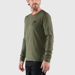 Fjällräven M's Forever Nature Badge LS Shirt - 100% Organic Cotton Dark Navy