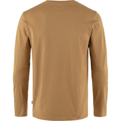 Fjällräven M's Forever Nature Badge LS Shirt - 100% Organic Cotton Buckwheat Brown Shirt