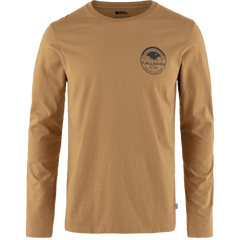 Fjällräven M's Forever Nature Badge LS Shirt - 100% Organic Cotton Buckwheat Brown Shirt