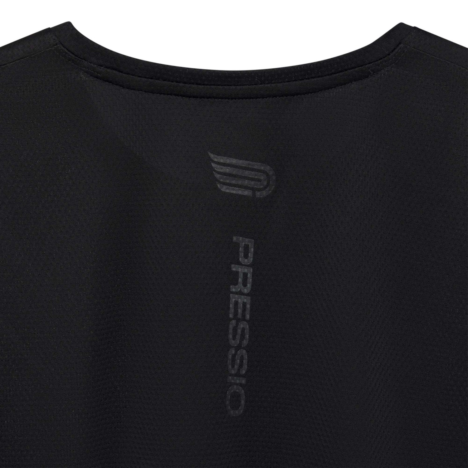 Pressio M's Hāpai Long Sleeve Top - Recycled Polyester Black Matte Shirt