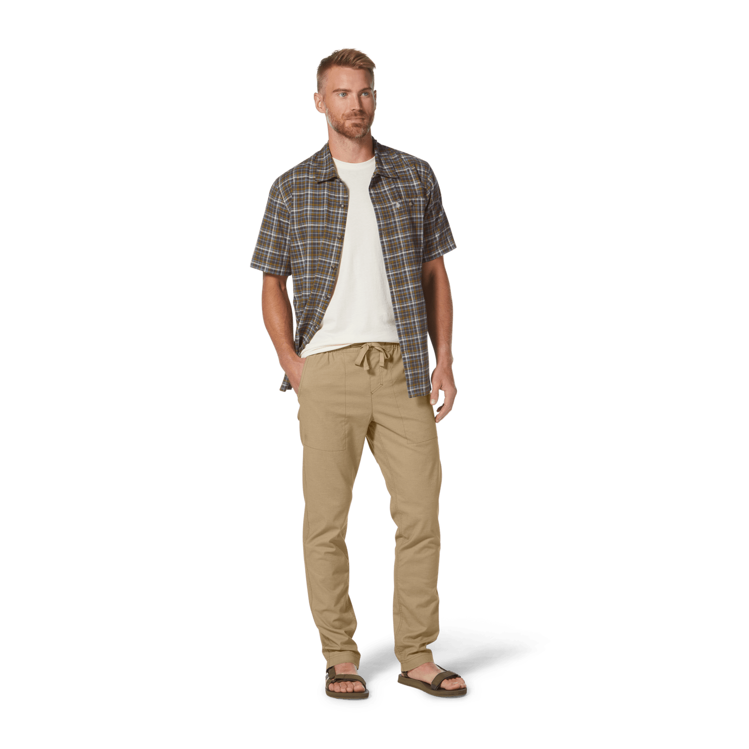 Royal Robbins M's Hempline Pant - Hemp & Recycled polyester True Khaki Pants