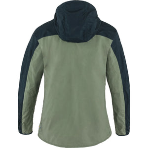 Fjällräven M's High Coast Wind Jacket - Recycled polyamide & organic cotton Patina Green-Navy