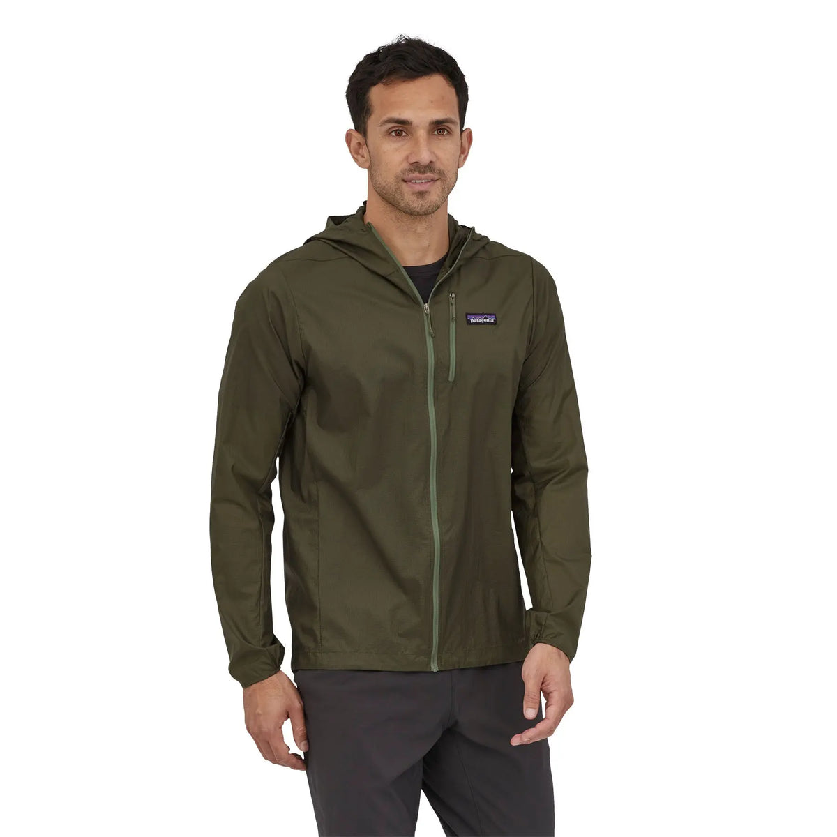 M's Houdini® Jacket - 100% Recycled Nylon Jacket Patagonia Basin Green S