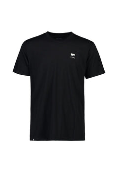 Mons Royale M's Icon T-Shirt - Merino Wool Black Shirt
