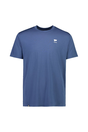 Mons Royale M's Icon T-Shirt - Merino Wool Dark Denim