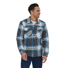 Patagonia M's Insulated Fjord Flannel Jacket - Organic Cotton & Recycled Polyester Forestry: Ink Black Shirt