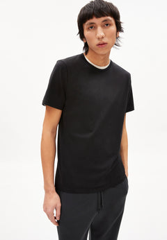 Armedangels M's Jaames T-shirt - Organic cotton Black Shirt