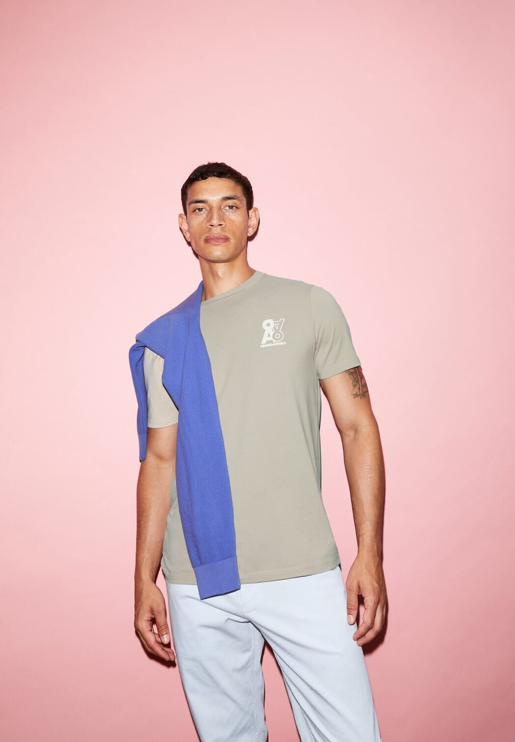Armedangels - M's Jaames Upside Down T-shirt - 100% Organic Cotton - Weekendbee - sustainable sportswear