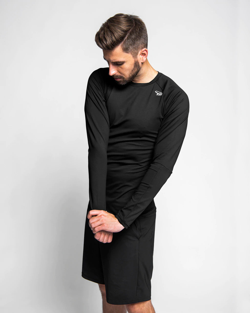 Népra M's Jupiter Longsleeve - Oeko-tex 100 Standard Certified Polyamide Black Shirt