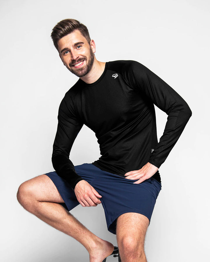 M's Jupiter Longsleeve - Oeko-tex 100 Standard Certified Polyamide Shirt Népra Black S