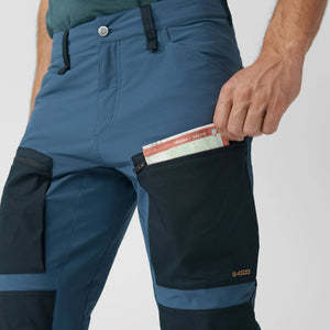 Fjällräven M's Keb Agile Trousers - G-1000® Lite Eco Stretch Black-Black