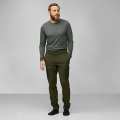 Fjällräven M's Keb Fleece Trousers - Recycled Polyester & Wool Black Pants