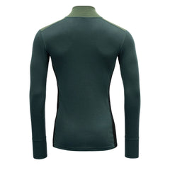 Devold M's Lauparen Zip Neck - 100% Merino Wool Forest Woods Black Shirt