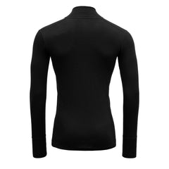 Devold M's Lauparen Zip Neck - 100% Merino Wool Black Shirt