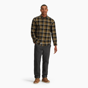 Royal Robbins M's Lieback Organic Cotton Flannel L/S - 100% Organic cotton Dark Olive Timbercove Pld