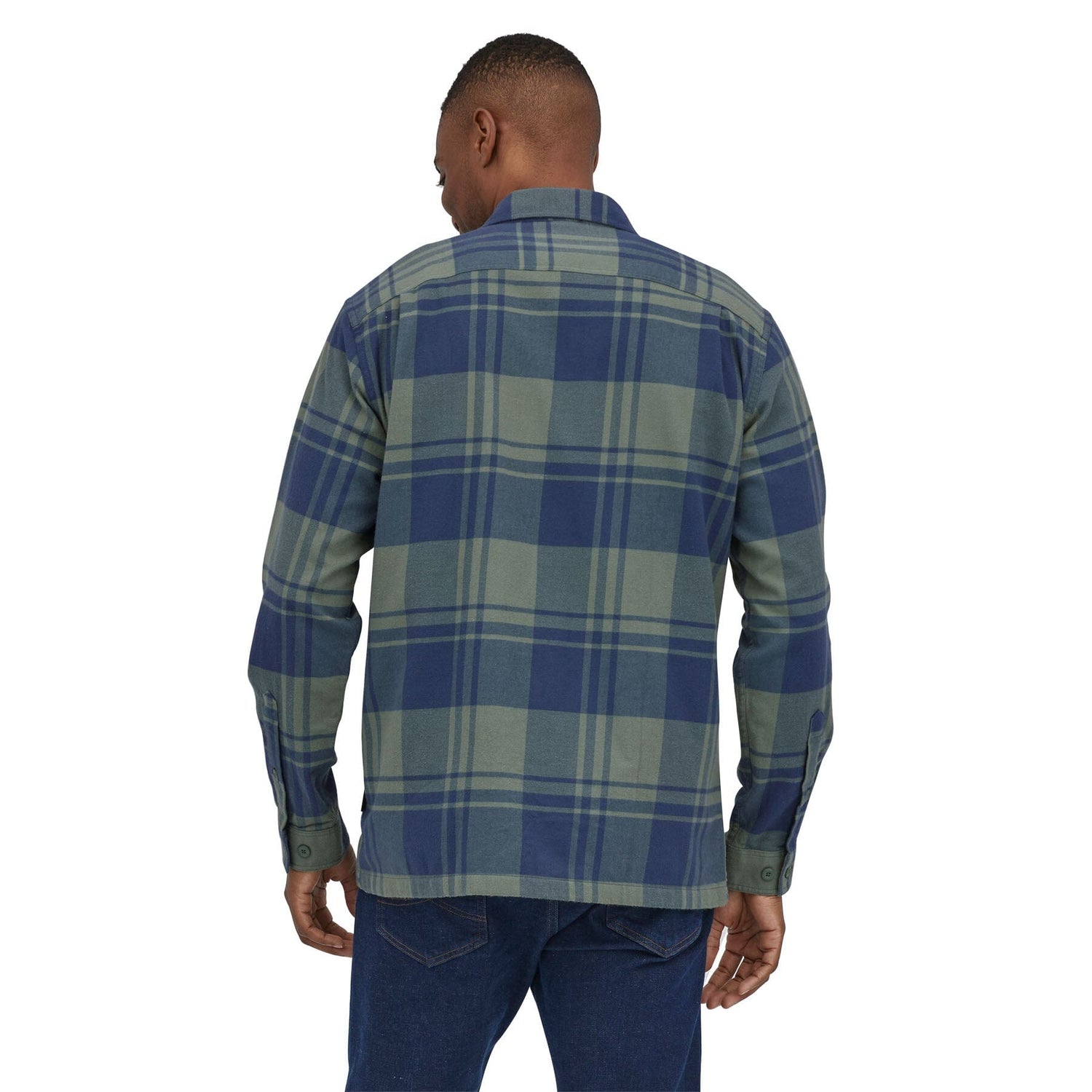 Patagonia M's Long-Sleeved Midweight Fjord Flannel Shirt - Organic Cotton Live Oak: Hemlock Green Shirt
