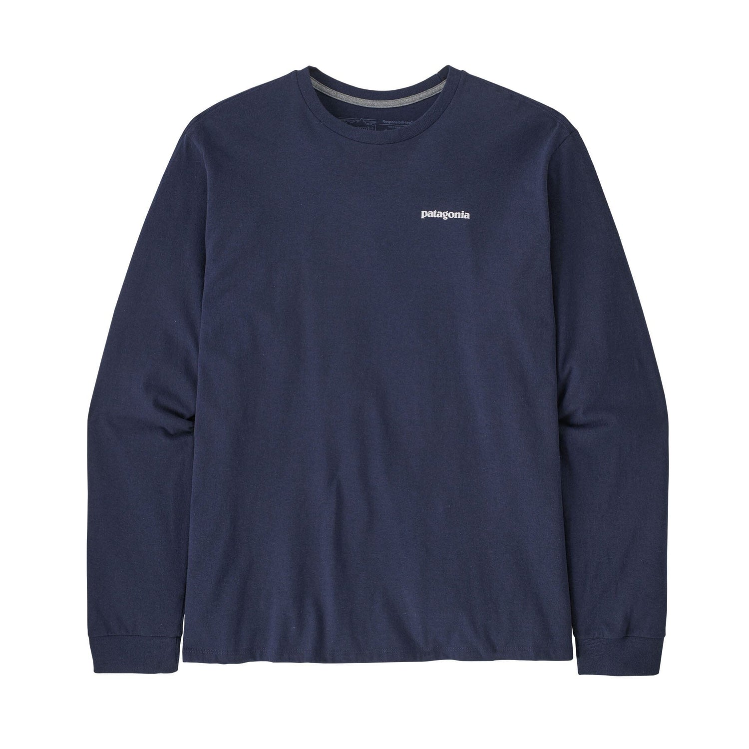 Patagonia - M's Long-Sleeved P-6 Logo Responsibili-Tee® - Recycled Polyester - Weekendbee - sustainable sportswear