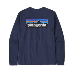 Patagonia - M's Long-Sleeved P-6 Logo Responsibili-Tee® - Recycled Polyester - Weekendbee - sustainable sportswear