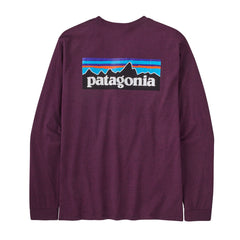 Patagonia - M's Long-Sleeved P-6 Logo Responsibili-Tee® - Recycled Polyester - Weekendbee - sustainable sportswear