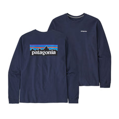 Patagonia - M's Long-Sleeved P-6 Logo Responsibili-Tee® - Recycled Polyester - Weekendbee - sustainable sportswear