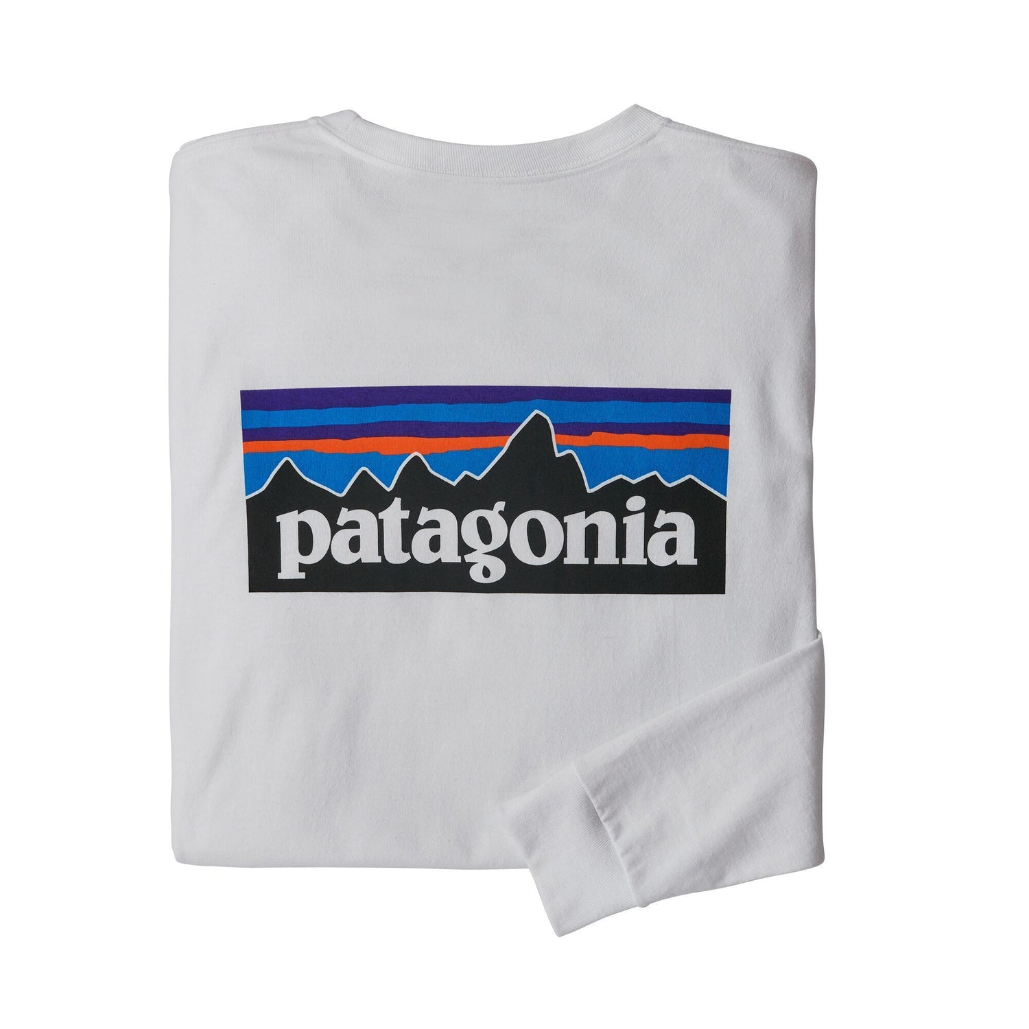 Patagonia - M's Long-Sleeved P-6 Logo Responsibili-Tee® - Recycled Polyester - Weekendbee - sustainable sportswear