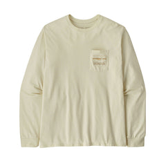 Patagonia M's L/S '73 Skyline Pocket Responsibili-Tee - Recycled Cotton & Recycled PET Birch White Shirt