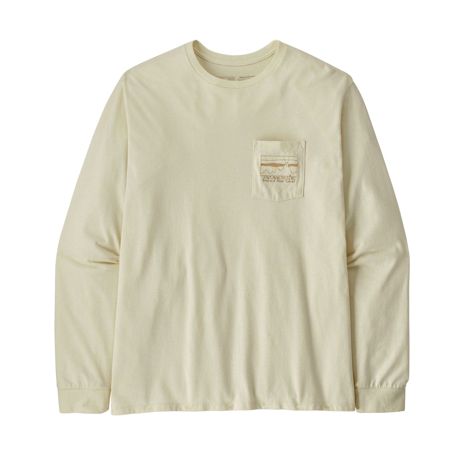 Patagonia - M's L/S '73 Skyline Pocket Responsibili-Tee - Recycled Cotton & Recycled PET - Weekendbee - sustainable sportswear