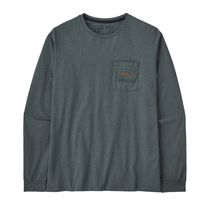 M's L/S '73 Skyline Pocket Responsibili-Tee - Recycled Cotton & Recycled PET Shirt Patagonia Nouveau Green S
