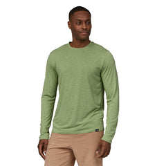 Patagonia M's L/S Cap Cool Daily Shirt - Recycled polyester Salvia Green - Dark Salvia Green X-Dye Shirt