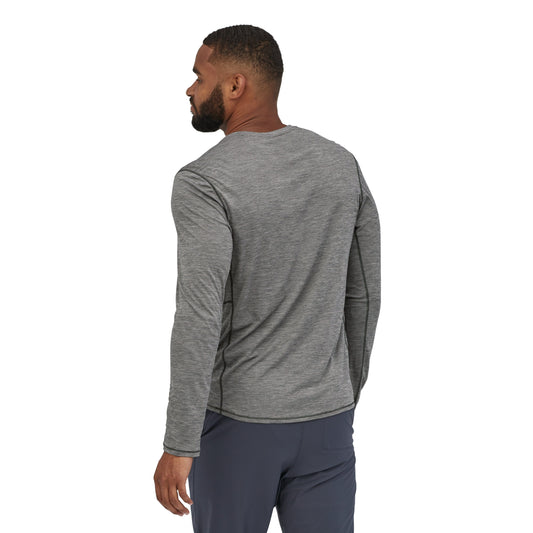 Patagonia M's L/S Cap Cool Lightweight Shirt - 100% recycled polyester Forge Grey - Feather Grey X-Dye Shirt