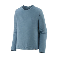 Patagonia M's L/S Cap Cool Lightweight Shirt - 100% recycled polyester Light Plume Grey - Steam Blue X-Dye Shirt