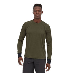 Patagonia M's L/S Dirt Craft Jersey - Recycled polyester Basin Green Shirt