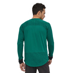 Patagonia M's L/S Dirt Craft Jersey - Recycled polyester Borealis Green Shirt
