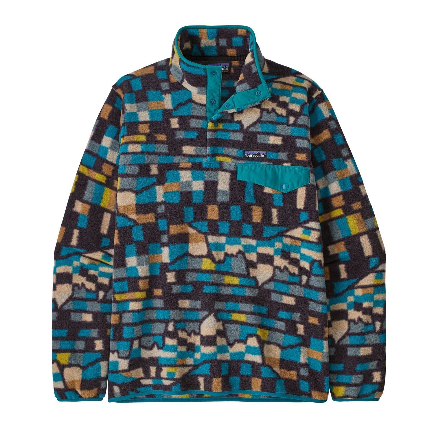 Patagonia - M's LW Synch Snap-T Fleece Pullover - 100% Recycled Polyester - Weekendbee - sustainable sportswear