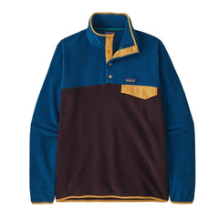 Patagonia M's LW Synch Snap-T Fleece Pullover - 100% Recycled Polyester Obsidian Plum Shirt