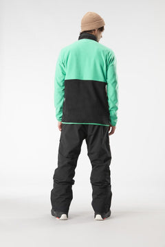 Picture Organic M's Mathew 1/4 Fleece - Polyester & Recycled Polyester Black-Spectra Green Shirt