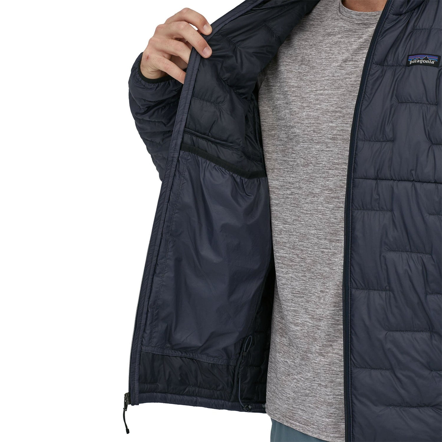 Patagonia M's Micro Puff Hoody - Recycled Nylon & Recycled Polyester Smolder Blue Jacket