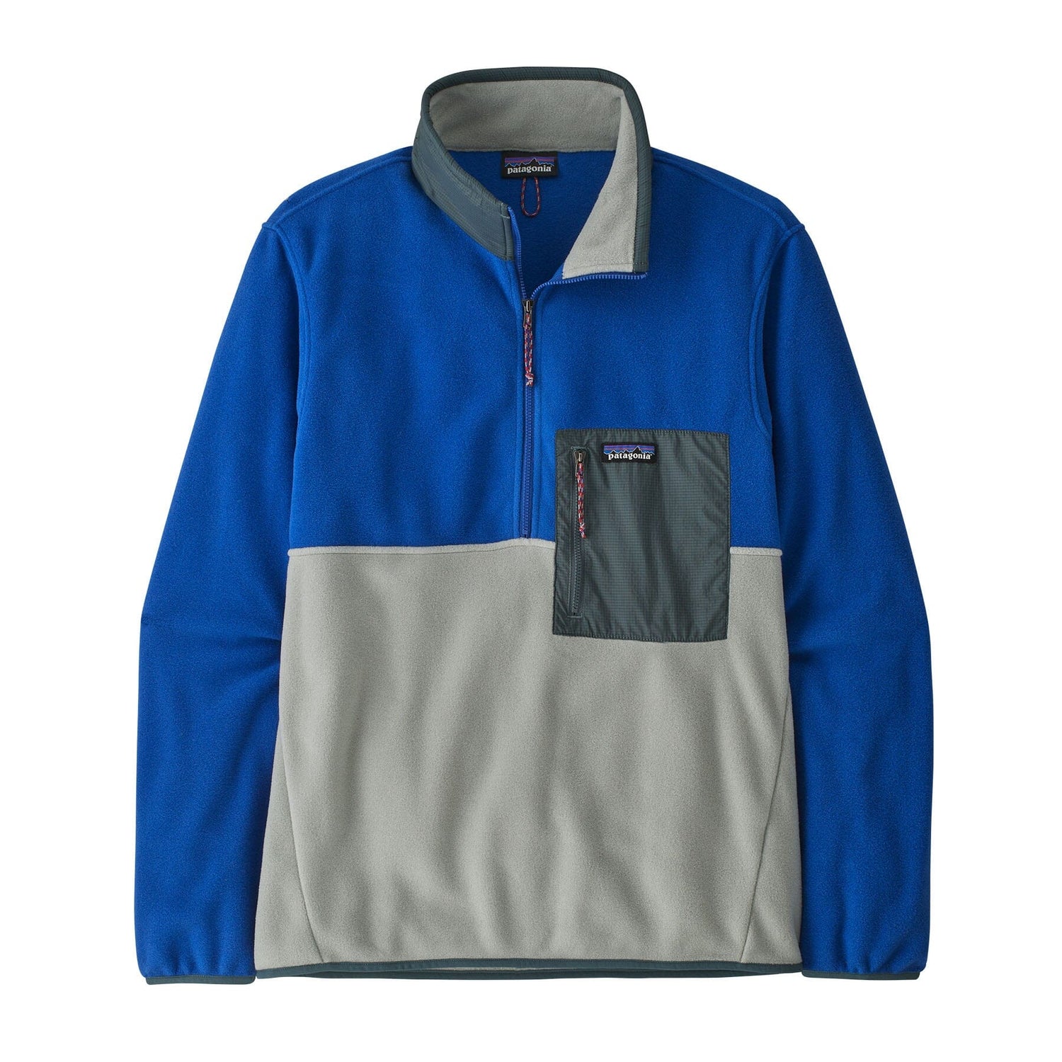 Patagonia M's Microdini 1/2 Zip Fleece Pullover - 100% Recycled Polyester Sleet Green Shirt